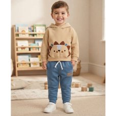J16031: Boys Hoody With Lion Pocket & Jog pant Outfit (2-4 Years)